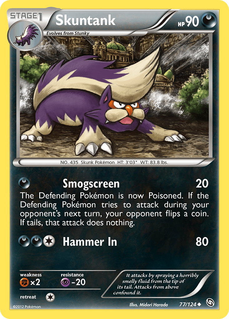 Skuntank (77/124) [Black & White: Dragons Exalted] Pokemon Single Pokémon  | Multizone: Comics And Games
