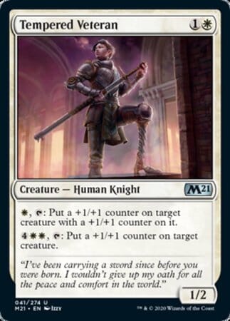 Tempered Veteran [Core Set 2021] MTG Single Magic: The Gathering  | Multizone: Comics And Games