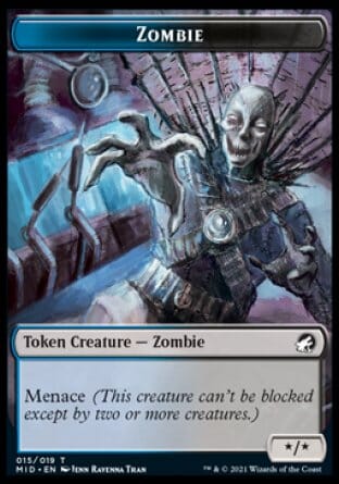 Zombie Token (015) [Innistrad: Midnight Hunt Tokens] MTG Single Magic: The Gathering  | Multizone: Comics And Games