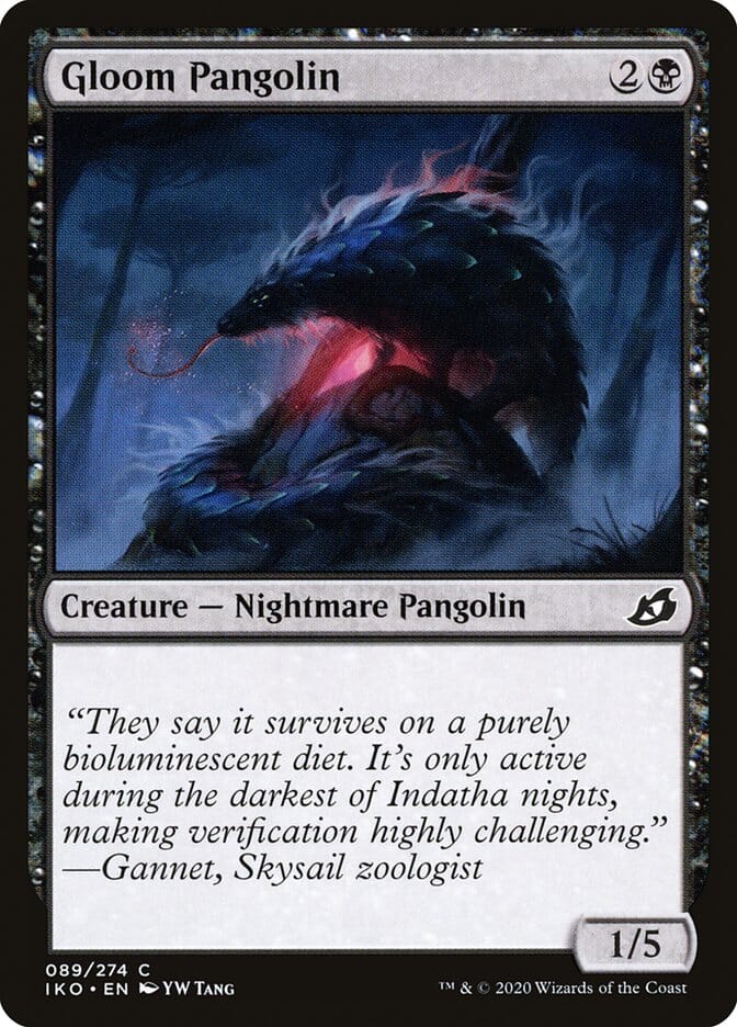 Gloom Pangolin [Ikoria: Lair of Behemoths] MTG Single Magic: The Gathering  | Multizone: Comics And Games