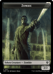 Salamander Warrior // Zombie Double-Sided Token [Murders at Karlov Manor Commander Tokens] MTG Single Magic: The Gathering  | Multizone: Comics And Games
