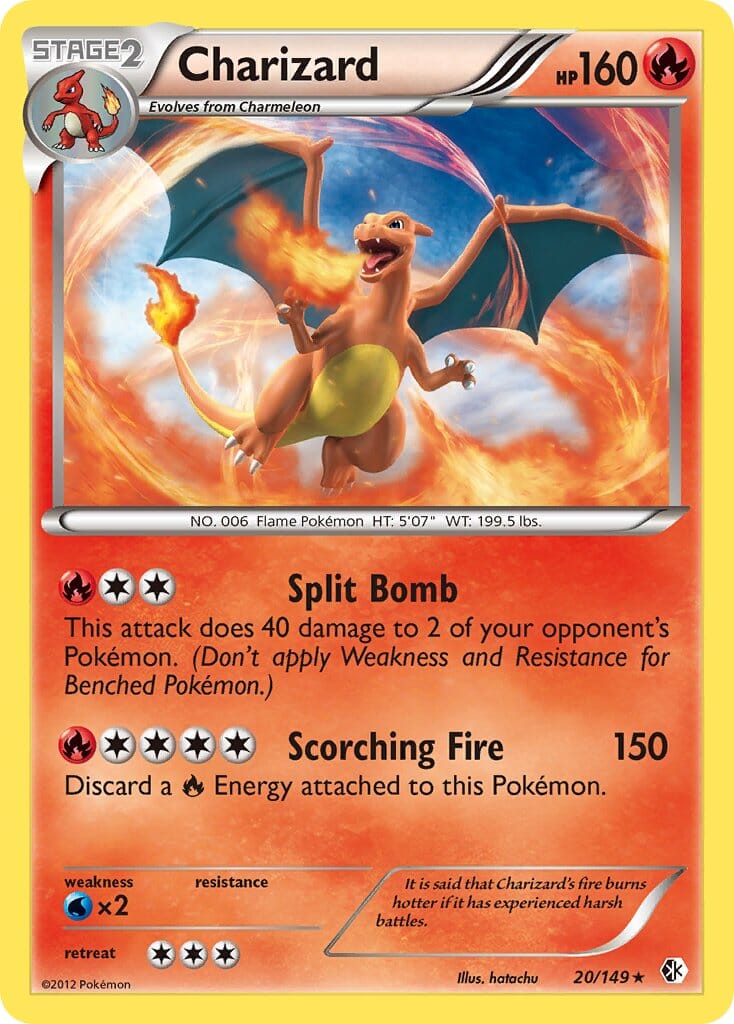 Charizard (20/149) (Cosmos Holo) (Blister Exclusive) [Black & White: Boundaries Crossed] Pokemon Single Pokémon  | Multizone: Comics And Games