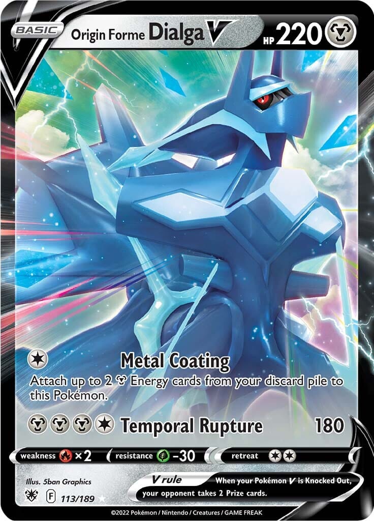 Origin Forme Dialga V (113/189) [Sword & Shield: Astral Radiance] Pokemon Single Pokémon  | Multizone: Comics And Games