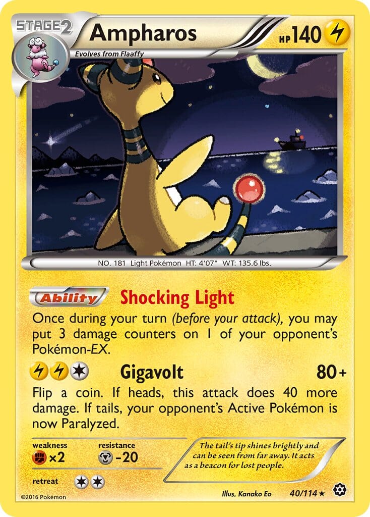 Ampharos (40/114) (Theme Deck Exclusive) [XY: Steam Siege] Pokemon Single Pokémon  | Multizone: Comics And Games