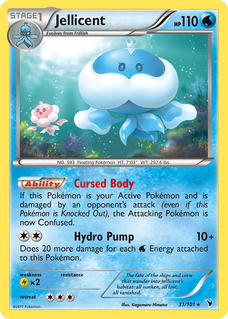 Jellicent (31/101) [Black & White: Noble Victories] Pokemon Single Pokémon  | Multizone: Comics And Games