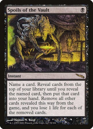 Spoils of the Vault [Mirrodin] MTG Single Magic: The Gathering  | Multizone: Comics And Games