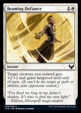 Beaming Defiance [Strixhaven: School of Mages] MTG Single Magic: The Gathering  | Multizone: Comics And Games