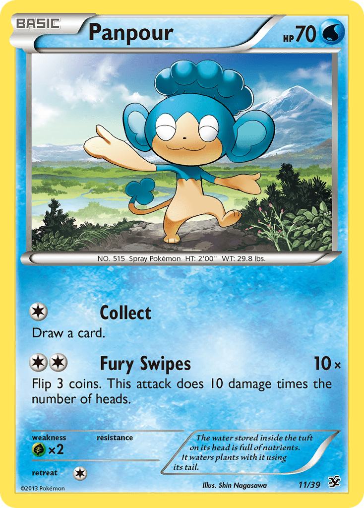 Panpour (11/39) [XY: Kalos Starter Set] Pokemon Single Pokémon  | Multizone: Comics And Games