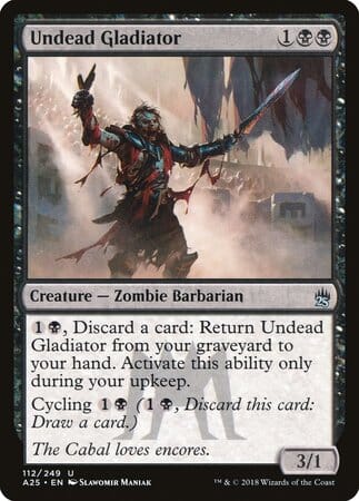 Undead Gladiator [Masters 25] MTG Single Magic: The Gathering  | Multizone: Comics And Games