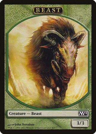 Beast Token [Magic 2012 Tokens] MTG Single Magic: The Gathering  | Multizone: Comics And Games