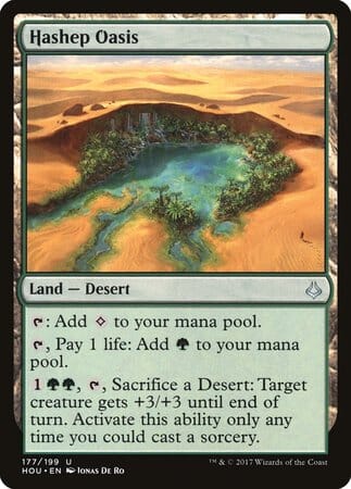 Hashep Oasis [Hour of Devastation] MTG Single Magic: The Gathering  | Multizone: Comics And Games