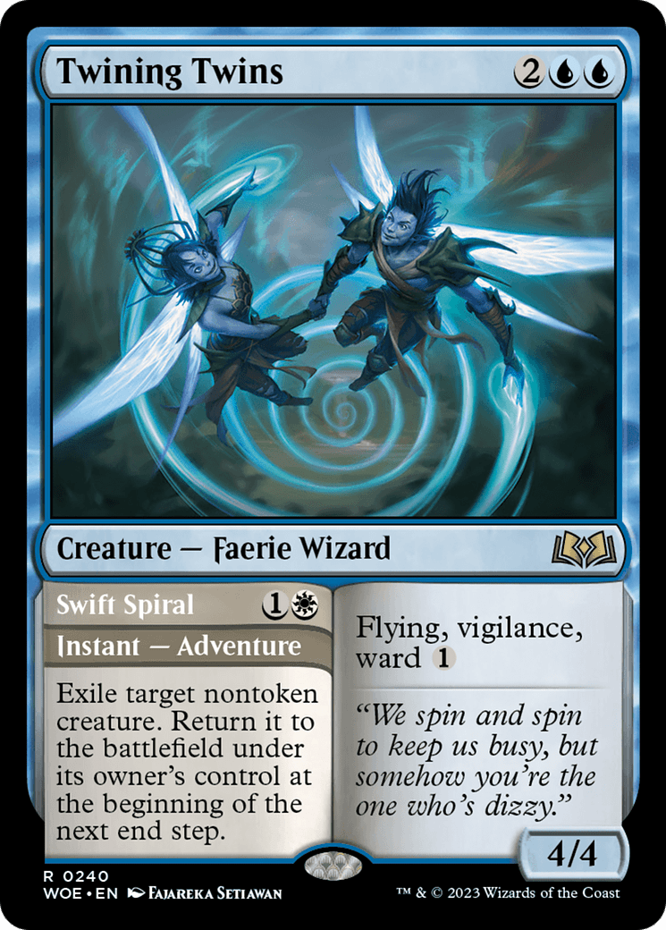 Twining Twins // Swift Spiral [Wilds of Eldraine] MTG Single Magic: The Gathering  | Multizone: Comics And Games