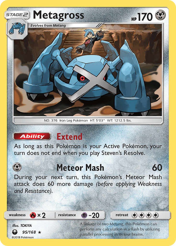 Metagross (95/168) [Sun & Moon: Celestial Storm] Pokemon Single Pokémon  | Multizone: Comics And Games