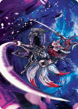 Blade-Blizzard Kitsune Art Card [Kamigawa: Neon Dynasty Art Series] MTG Single Magic: The Gathering  | Multizone: Comics And Games