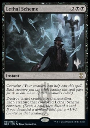 Lethal Scheme (Promo Pack) [Streets of New Capenna Commander Promos] MTG Single Magic: The Gathering  | Multizone: Comics And Games