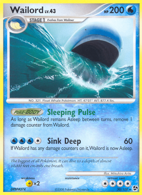 Wailord (30/106) [Diamond & Pearl: Great Encounters] Pokemon Single Pokémon  | Multizone: Comics And Games