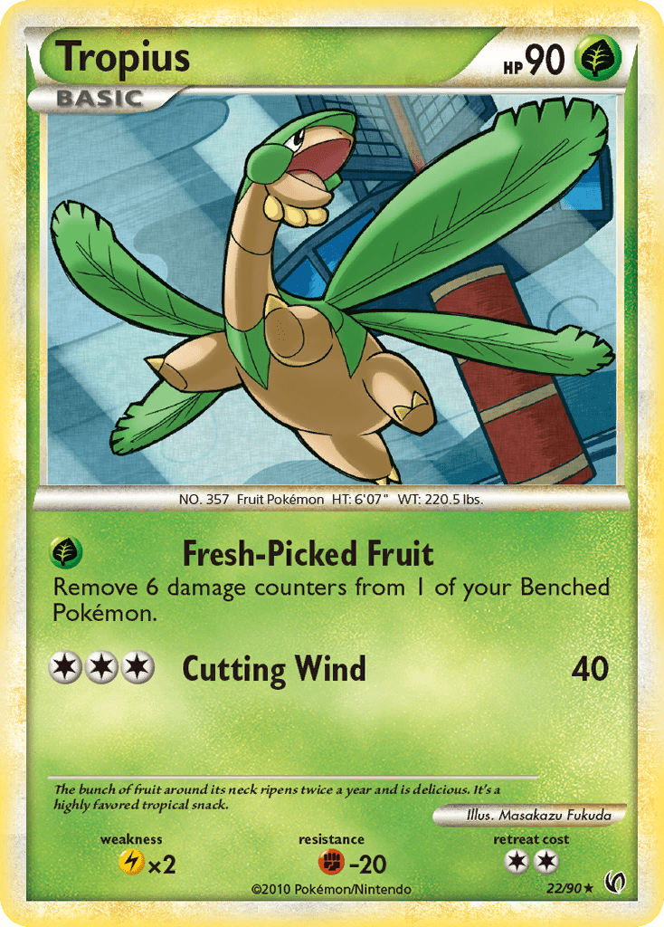 Tropius (22/90) [HeartGold & SoulSilver: Undaunted] Pokemon Single Pokémon  | Multizone: Comics And Games