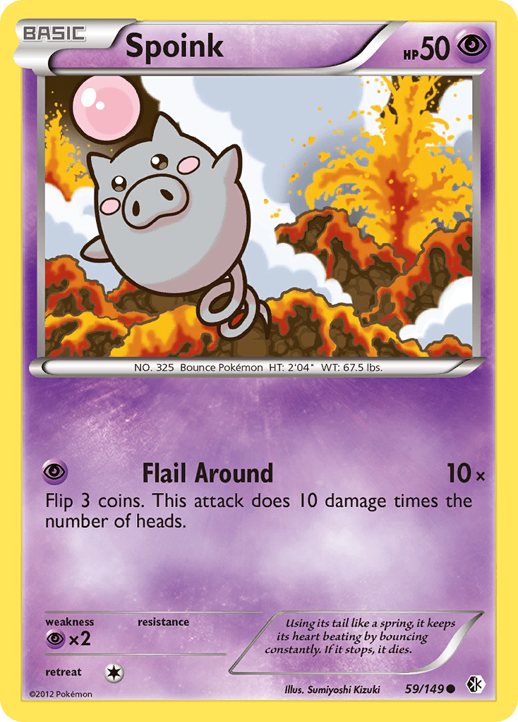 Spoink (59/149) [Black & White: Boundaries Crossed] Pokemon Single Pokémon  | Multizone: Comics And Games