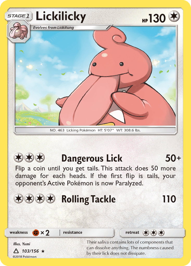 Lickilicky (103/156) [Sun & Moon: Ultra Prism] Pokemon Single Pokémon  | Multizone: Comics And Games