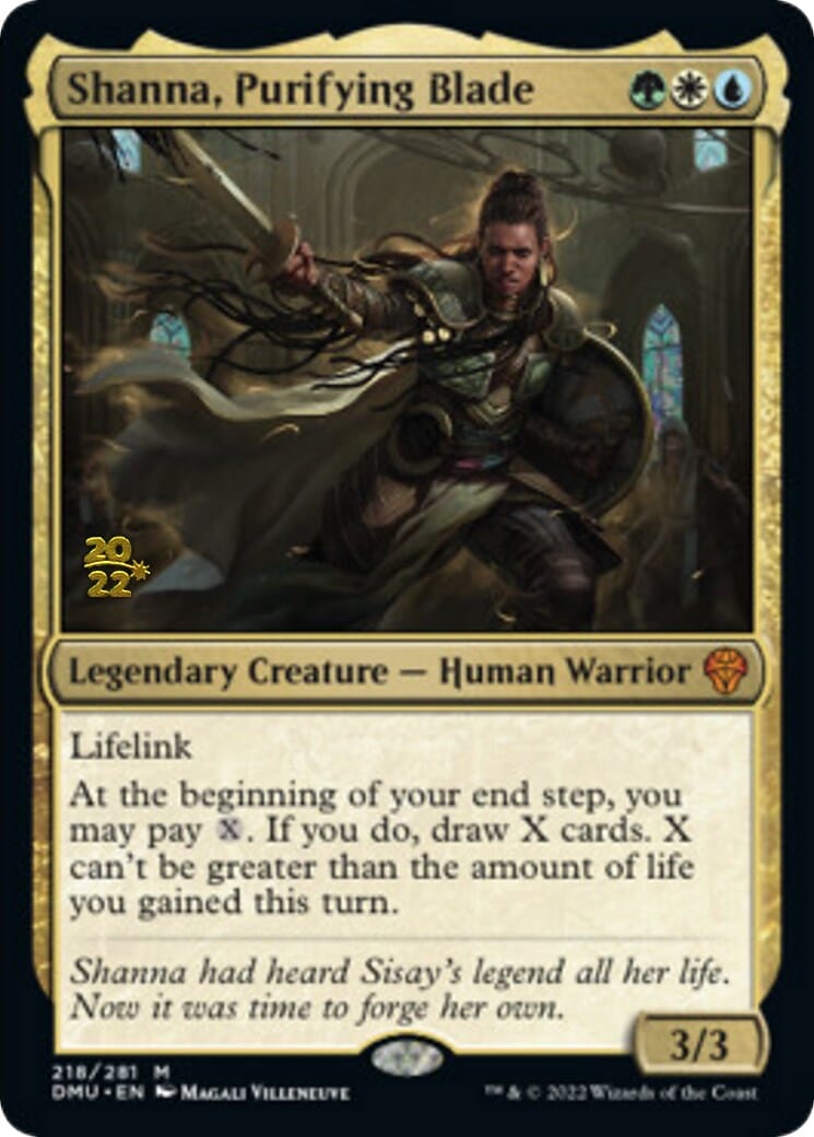Shanna, Purifying Blade [Dominaria United Prerelease Promos] MTG Single Magic: The Gathering  | Multizone: Comics And Games