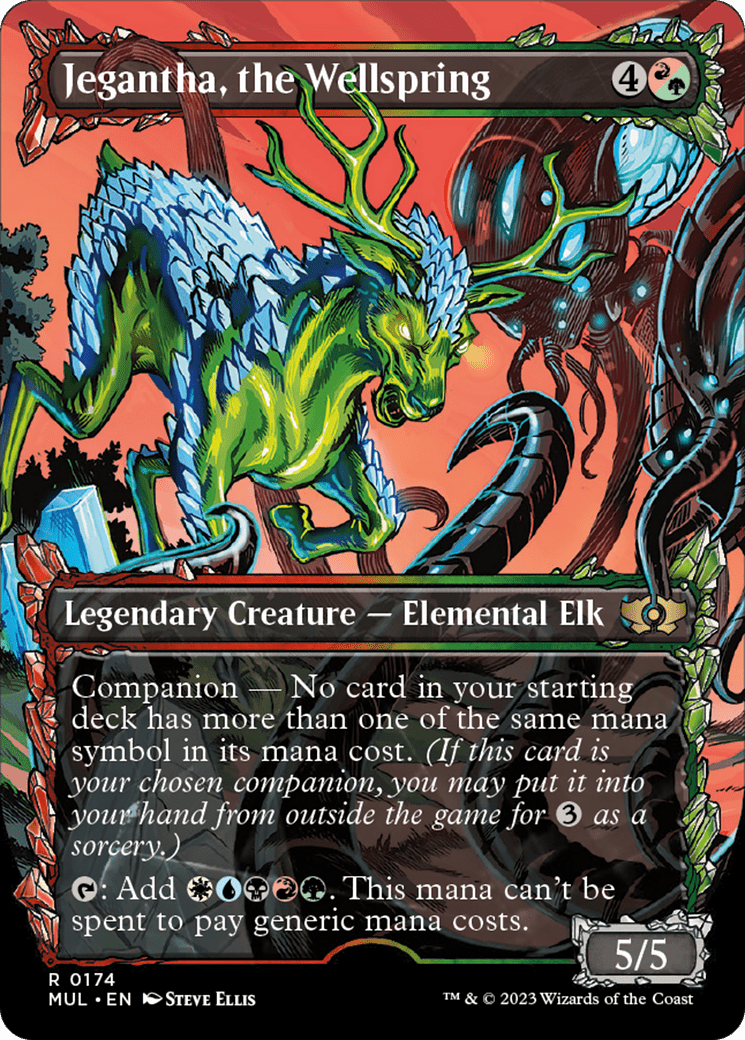 Jegantha, the Wellspring (Halo Foil) [Multiverse Legends] MTG Single Magic: The Gathering  | Multizone: Comics And Games