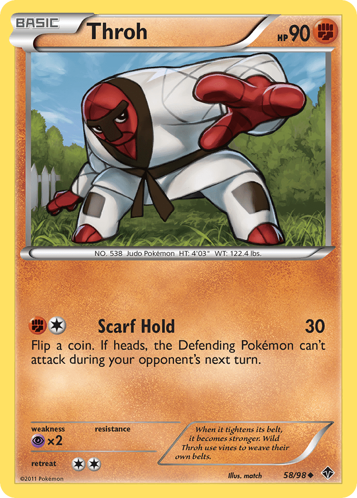 Throh (58/98) [Black & White: Emerging Powers] Pokemon Single Pokémon  | Multizone: Comics And Games