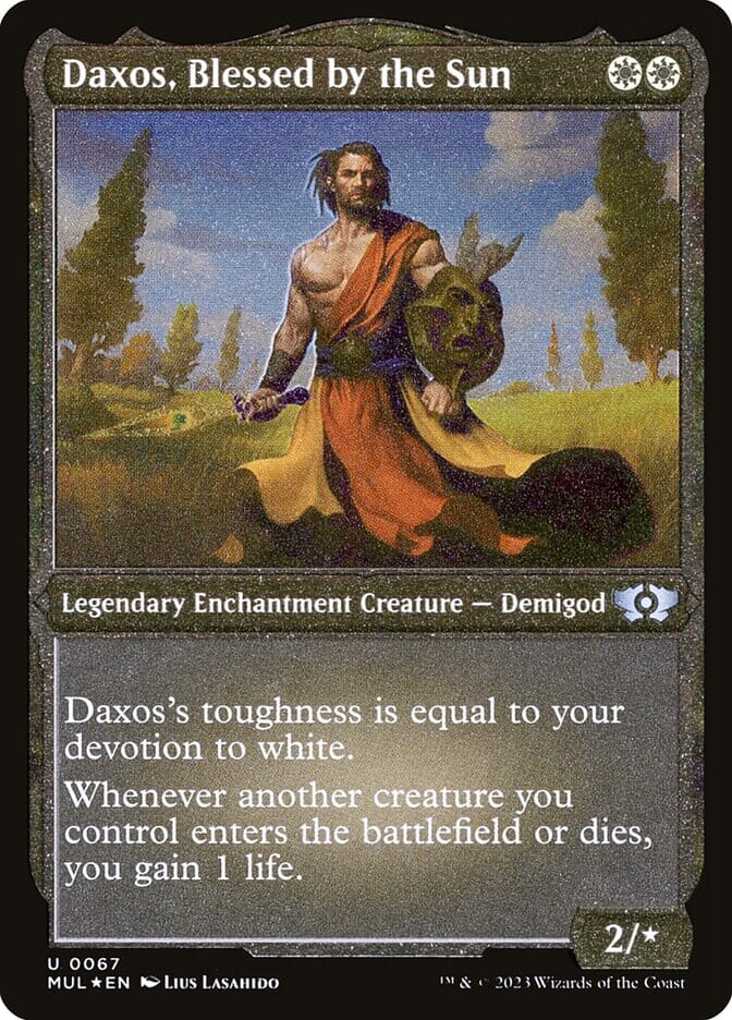 Daxos, Blessed by the Sun (Foil Etched) [Multiverse Legends] MTG Single Magic: The Gathering  | Multizone: Comics And Games