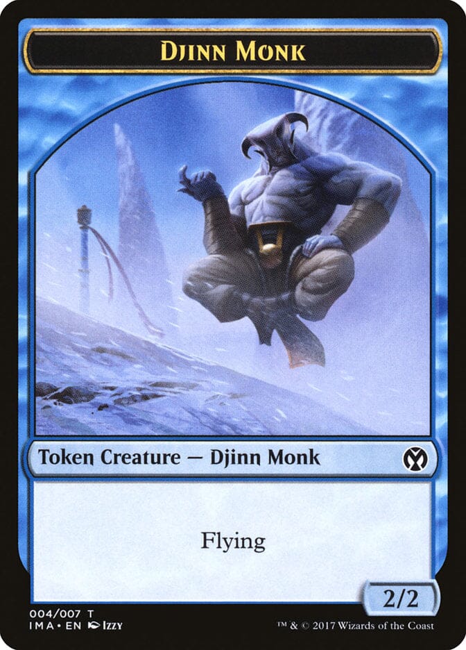 Djinn Monk [Iconic Masters Tokens] MTG Single Magic: The Gathering  | Multizone: Comics And Games