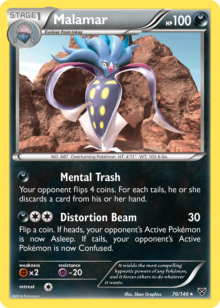 Malamar (76/146) [XY: Base Set] Pokemon Single Pokémon  | Multizone: Comics And Games