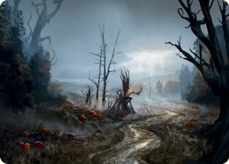 Overgrown Farmland Art Card [Innistrad: Midnight Hunt Art Series] MTG Single Magic: The Gathering  | Multizone: Comics And Games