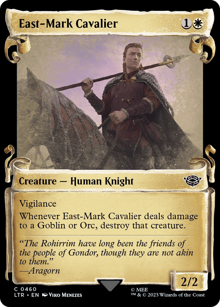 East-Mark Cavalier [The Lord of the Rings: Tales of Middle-Earth Showcase Scrolls] MTG Single Magic: The Gathering  | Multizone: Comics And Games