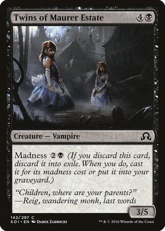 Twins of Maurer Estate [Shadows over Innistrad] MTG Single Magic: The Gathering  | Multizone: Comics And Games