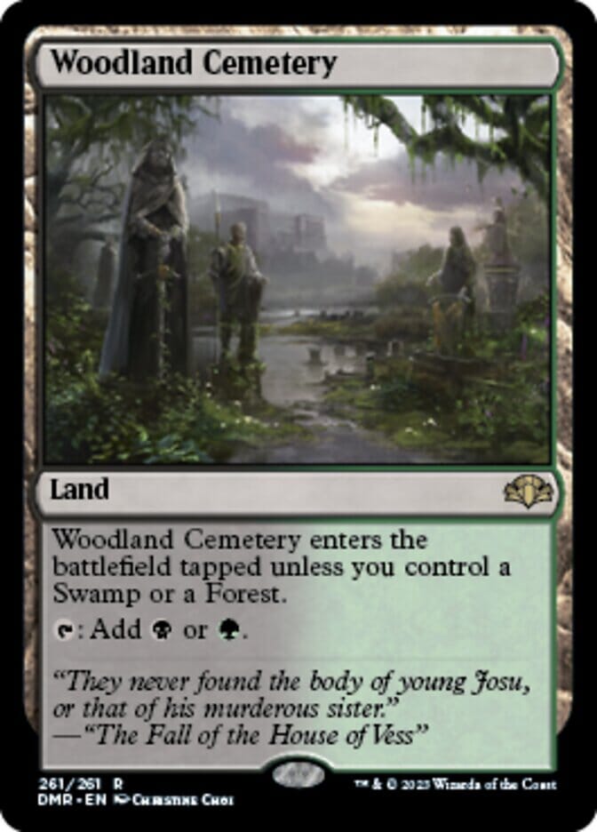 Woodland Cemetery [Dominaria Remastered] MTG Single Magic: The Gathering  | Multizone: Comics And Games