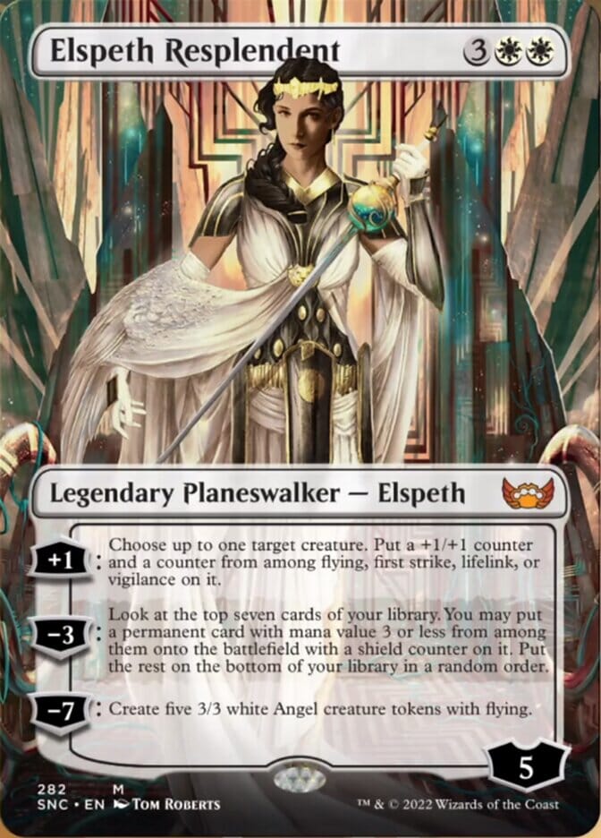 Elspeth Resplendent (Borderless) [Streets of New Capenna] MTG Single Magic: The Gathering  | Multizone: Comics And Games