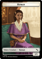 Human // Soldier Double-Sided Token [Murders at Karlov Manor Commander Tokens] MTG Single Magic: The Gathering  | Multizone: Comics And Games