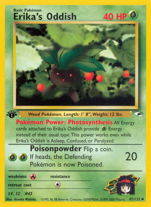 Erika's Oddish (47/132) [Gym Heroes 1st Edition] Pokemon Single Pokémon  | Multizone: Comics And Games