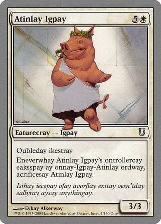 Atinlay Igpay [Unhinged] MTG Single Magic: The Gathering  | Multizone: Comics And Games