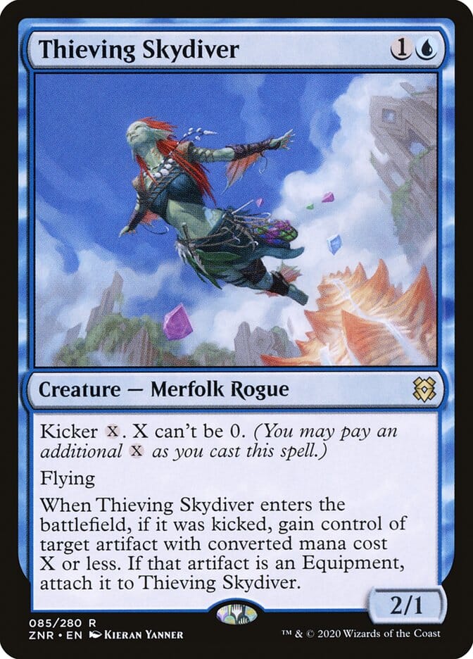 Thieving Skydiver [Zendikar Rising] MTG Single Magic: The Gathering  | Multizone: Comics And Games