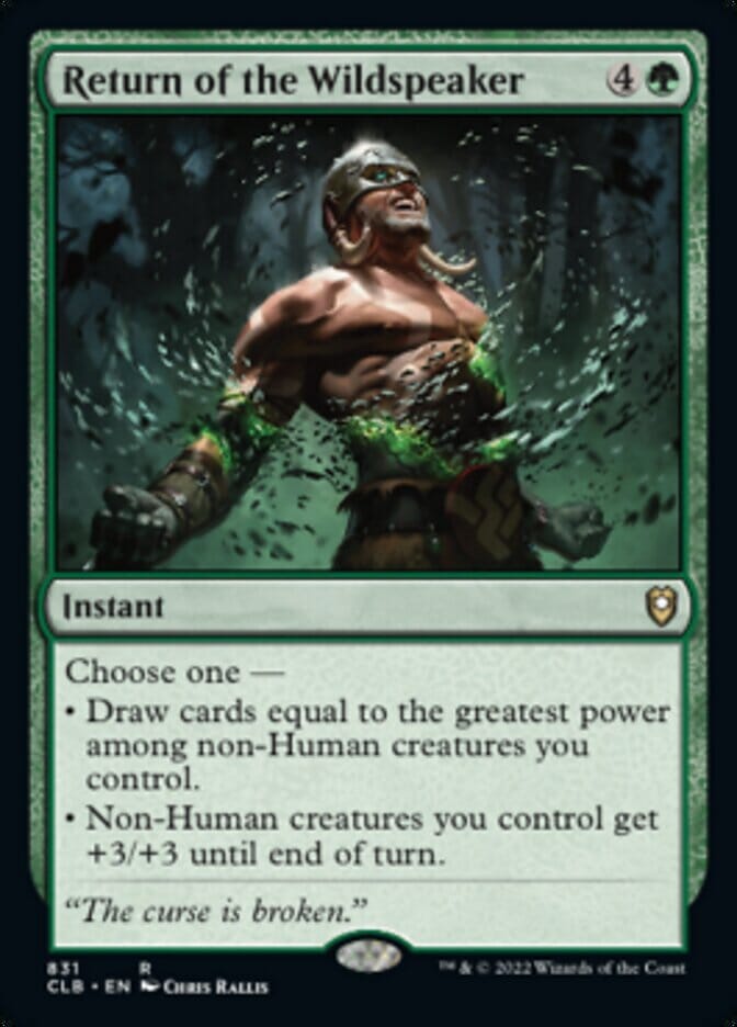 Return of the Wildspeaker [Commander Legends: Battle for Baldur's Gate] MTG Single Magic: The Gathering  | Multizone: Comics And Games