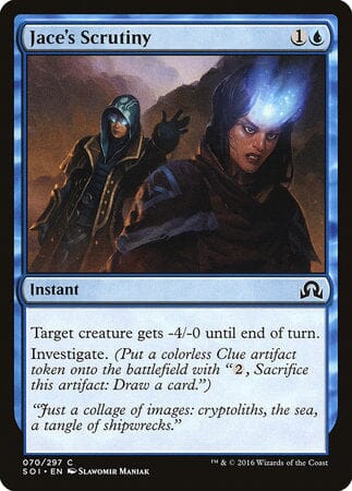 Jace's Scrutiny [Shadows over Innistrad] MTG Single Magic: The Gathering  | Multizone: Comics And Games