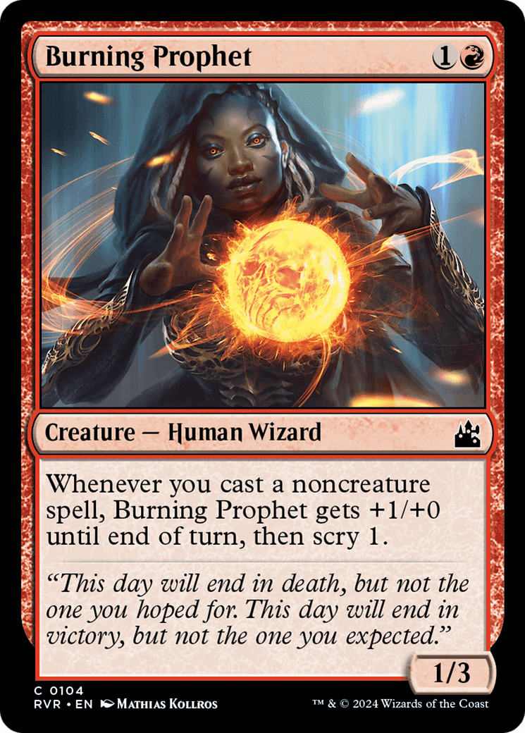 Burning Prophet [Ravnica Remastered] MTG Single Magic: The Gathering  | Multizone: Comics And Games