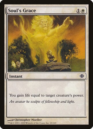 Soul's Grace [Shards of Alara] MTG Single Magic: The Gathering  | Multizone: Comics And Games
