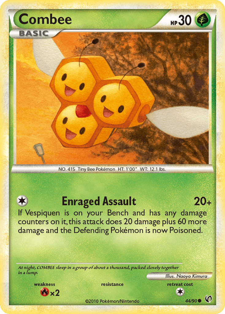Combee (44/90) [HeartGold & SoulSilver: Undaunted] Pokemon Single Pokémon  | Multizone: Comics And Games
