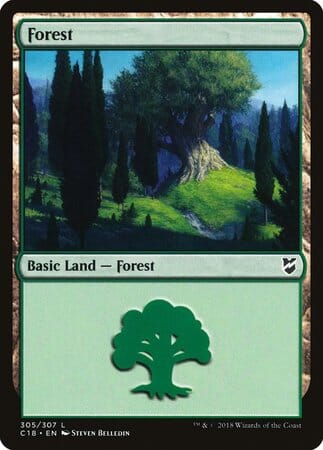 Forest (305) [Commander 2018] MTG Single Magic: The Gathering  | Multizone: Comics And Games