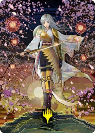 The Wandering Emperor 2 Art Card (Gold-Stamped Signature) [Kamigawa: Neon Dynasty Art Series] MTG Single Magic: The Gathering  | Multizone: Comics And Games