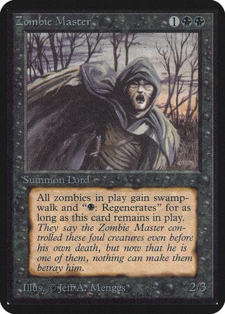 Zombie Master [Limited Edition Alpha] MTG Single Magic: The Gathering  | Multizone: Comics And Games
