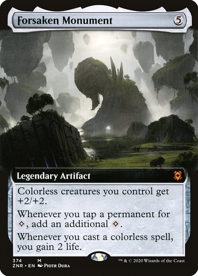 Forsaken Monument (Extended Art) [Zendikar Rising] MTG Single Magic: The Gathering  | Multizone: Comics And Games