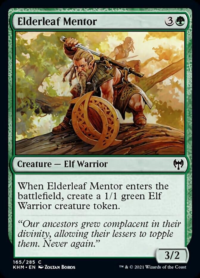 Elderleaf Mentor [Kaldheim] MTG Single Magic: The Gathering  | Multizone: Comics And Games