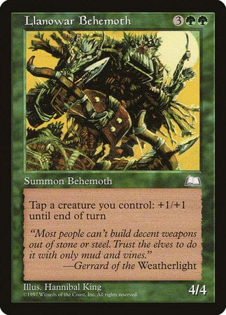 Llanowar Behemoth [Weatherlight] MTG Single Magic: The Gathering  | Multizone: Comics And Games