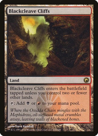 Blackcleave Cliffs [Scars of Mirrodin] MTG Single Magic: The Gathering  | Multizone: Comics And Games